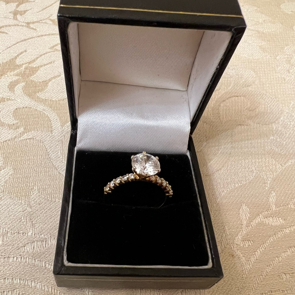 925 Sterling Silver Gold and Silver Women's Ring